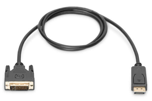 Naar omschrijving van AK-340301-010-S - DisplayPort Adapter Cable, Type DP-DVI (24+1) M/M, 1.0m, w/interlock, DP 1.1a, bl