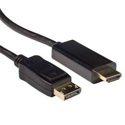 Naar omschrijving van AK3990 - ACT Verloopkabel DisplayPort male naar HDMI-A male, 4K/30Hz 1,80m