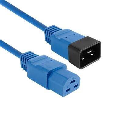 Naar omschrijving van AK5368 - ACT Netsnoer C20 - C21 IEC60320 blauw 2,5 m