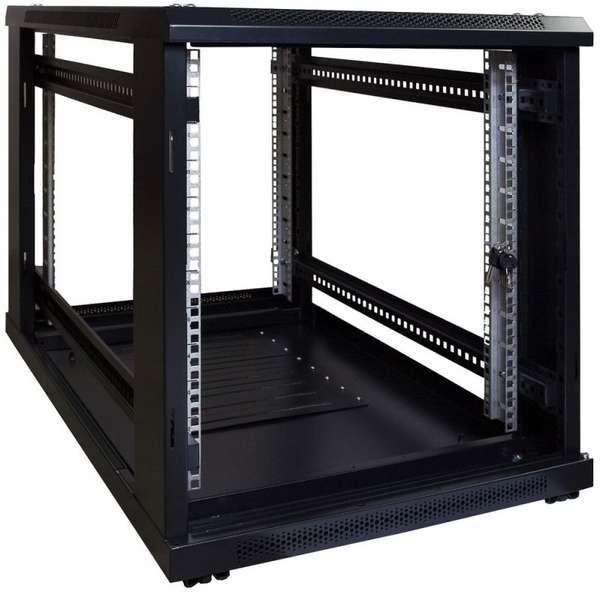 Naar omschrijving van AST19-6812 - 12U, 19Inch serverkast, glazen deur (BxDxH) 600x800x643mm