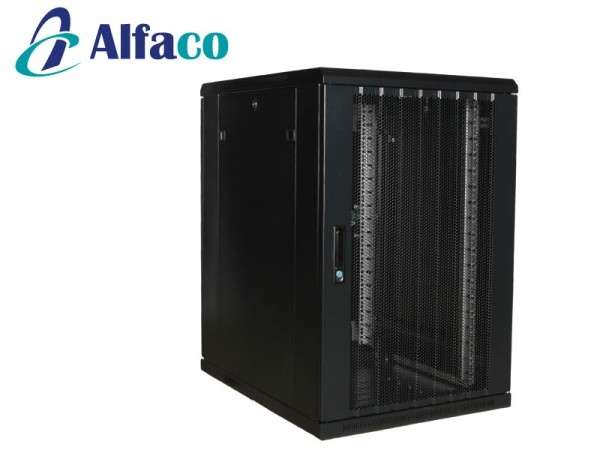 Naar omschrijving van AST19-6018PP - 18U serverkast met geperforeerde deur 600x1000x1000mm (BxDxH)