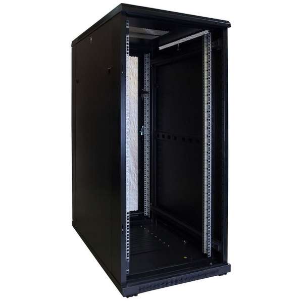 Naar omschrijving van AST19-6827PP - 27U serverkast met geperforeerde deur 600x800x1400mm (BxDxH)