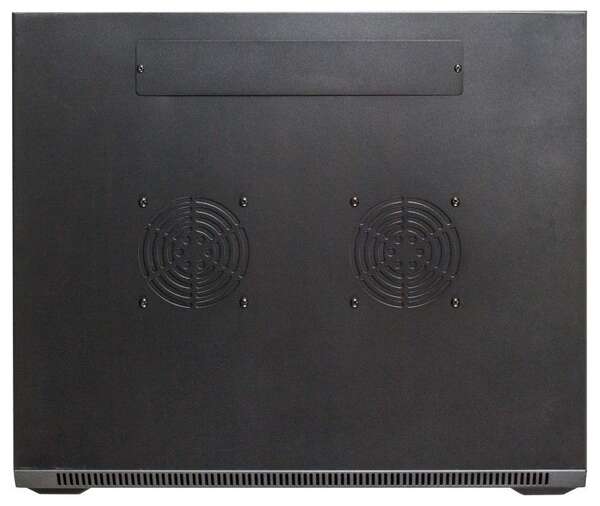 Naar omschrijving van AST19-6406 - 6U wandkast met glazen deur 600x450x368mm (BxDxH)