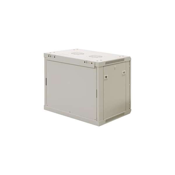 Naar omschrijving van AST19-6406W - 6U witte wandkast met glazen deur 600x450x368mm (BxDxH)