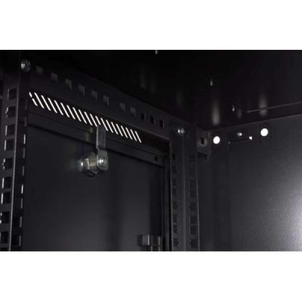 Naar omschrijving van AST19-6412 - 12U wandkast met glazen deur 600x450x635mm (BxDxH)