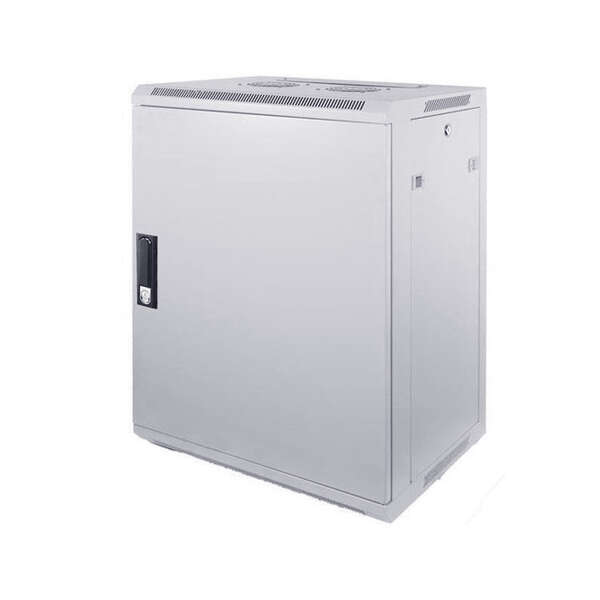 Naar omschrijving van AST19-6412MW - 12U witte wandkast met metalen deur 600x450x635mm (BxDxH)