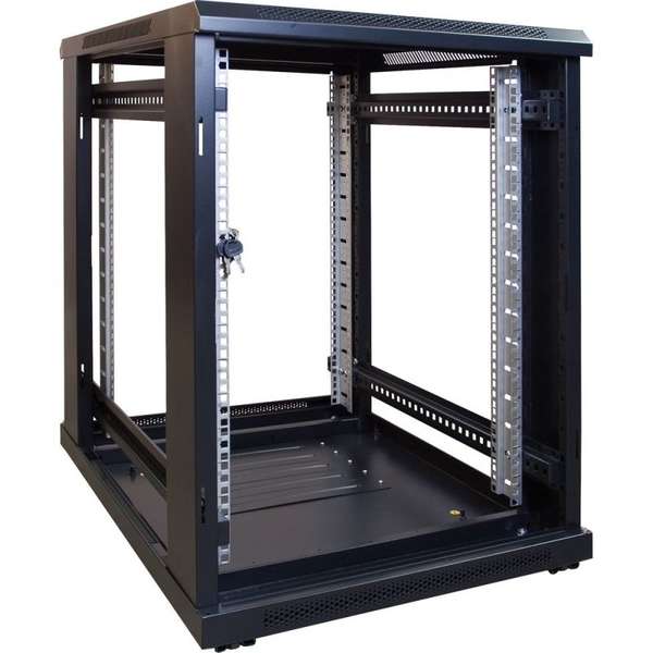 Naar omschrijving van AST19-6015 - 15U mini serverkast met glazen deur 600x1000x860mm (BxDxH)