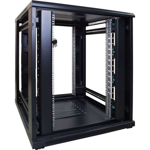 Naar omschrijving van AST19-8018 - 18U, 19Inch serverkast, glazen deur (BxDxH) 800x1000x916mm