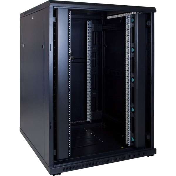 Naar omschrijving van AST19-8022 - 22U, 19Inch serverkast, glazen deur (BxDxH) 800x1000x1094mm
