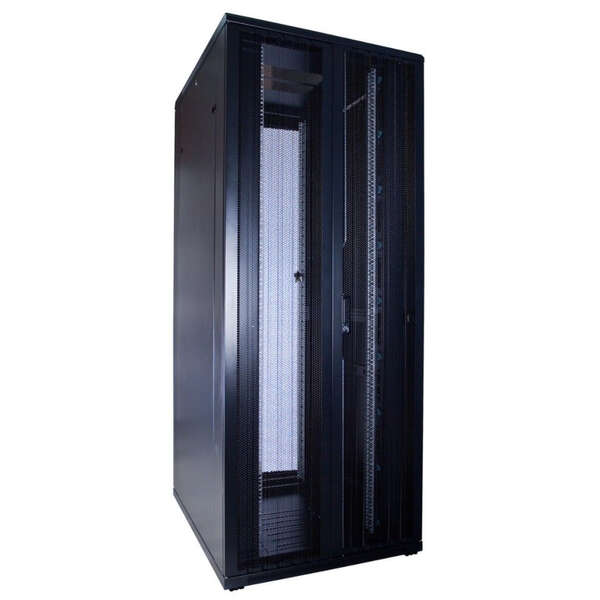 Naar omschrijving van AST19-8242DD - 42U serverkast met dubbele geperforeerde voor- en achterdeuren 800x1200x2000mm (BxDxH)