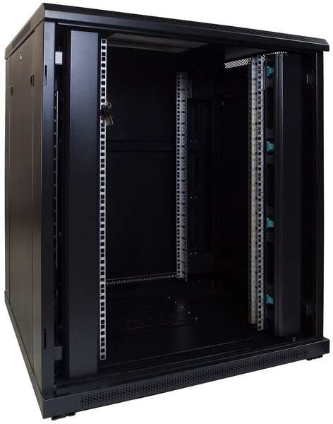 Naar omschrijving van AST19-8818 - 18U, 19Inch serverkast, glazen deur (BxDxH) 800x800x916mm