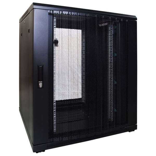Naar omschrijving van AST19-8818PP - 18U, 19Inch serverkast, geperforeerde deuren (BxDxH) 800x800x916mm