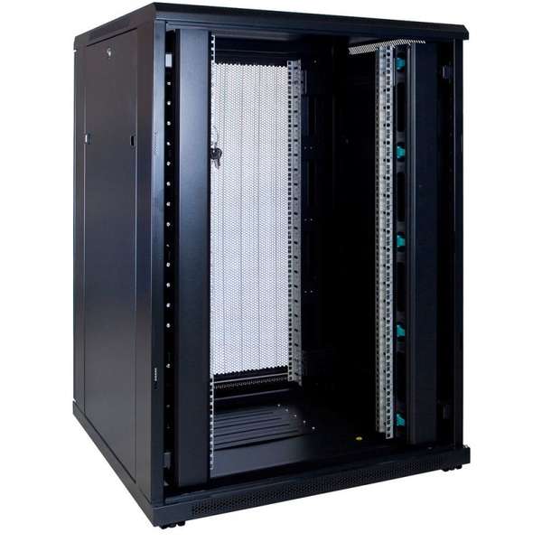 Naar omschrijving van AST19-8822PP - 22U, 19Inch serverkast, geperforeerde deuren (BxDxH) 800x800x1094mm