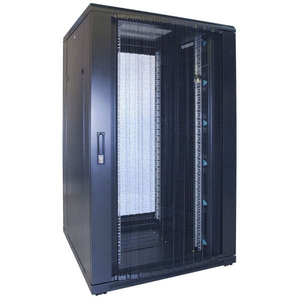 Naar omschrijving van AST19-8827PP - 27U serverkast met geperforeerde deur 800x800x1400mm (BxDxH)
