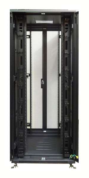 Naar omschrijving van AST19-8047DD - 47U serverkast met dubbele geperforeerde voor- en achterdeur 800x1000x2200mm (Bx