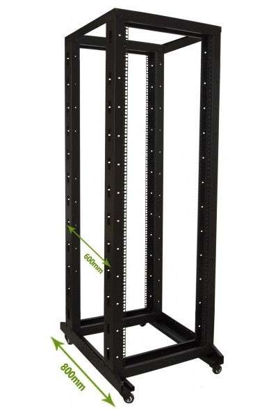 Naar omschrijving van AST19-RR6837 - 37U relay rack op wielen 600x800x1800mm (BxDxH)