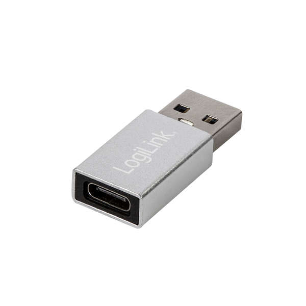 Naar omschrijving van AU0056 - USB 3.2 Gen1 Type-C adapter, USB-A/M to USB-C/F, silver