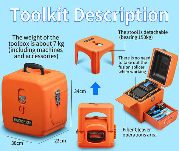 Naar omschrijving van AUA-70F - Comptyco fully automatic optical fusion splicer met OPM en VFL