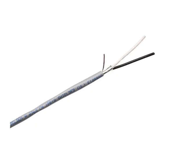 Naar omschrijving van BEL-8760-0601000 - Belden 8760 Grijs 2 C #18 Str TC, PE Ins, OS, PVC Jkt, CM