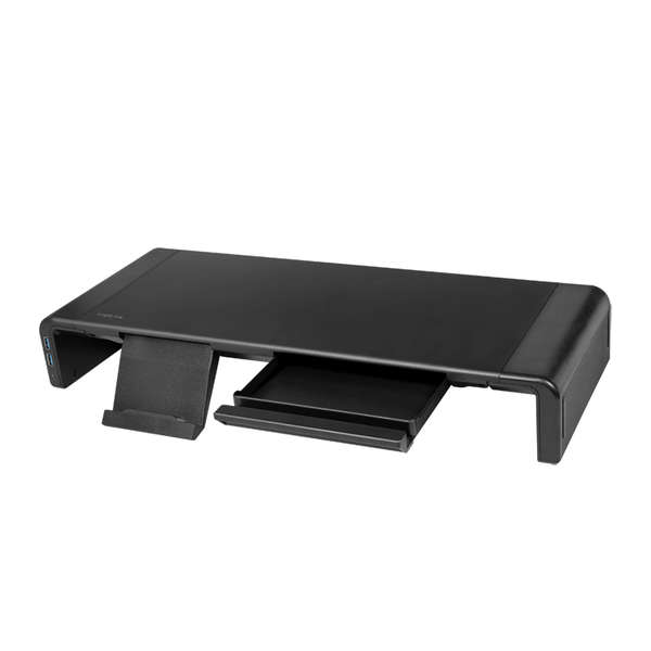 Naar omschrijving van BP0141 - Ergonomic tabletop monitor riser 420–520 mm long 2x USB 3.0 1x USB-C