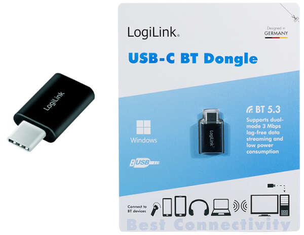 Naar omschrijving van BT0048A - USB-C BT 5.3 Adapter, USB 3.2 Gen1