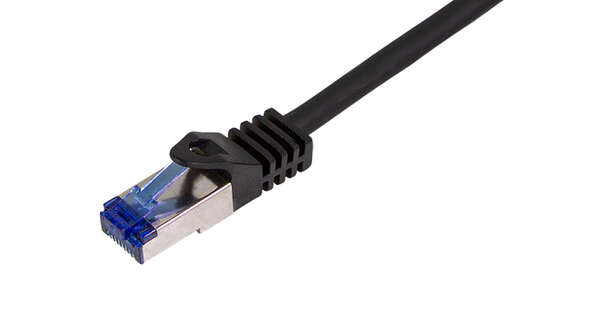 Naar omschrijving van C6A033S - Patch cable Cat.6A S/FTP Ultraflex GHMT certified, black  1.0m