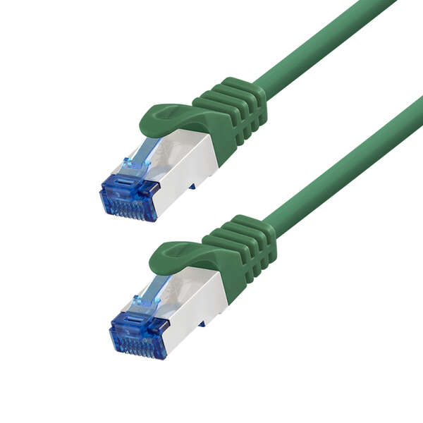 Naar omschrijving van C6A035S - Patch cable Ultraflex, Cat.6A, S/FTP, green, 1 m