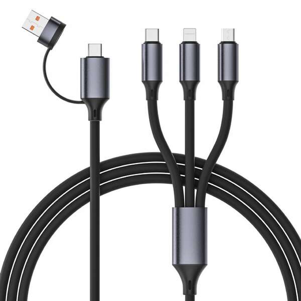 Naar omschrijving van CC-USB2S-ACM31-1-5M - Premium silicon 4-in-1 USB charging cable, 1.5 m