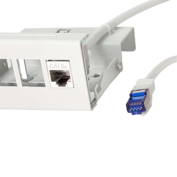 Naar omschrijving van CC5102S - Consolidation point patch cable, Cat.6A, S/FTP, grey, 15 m