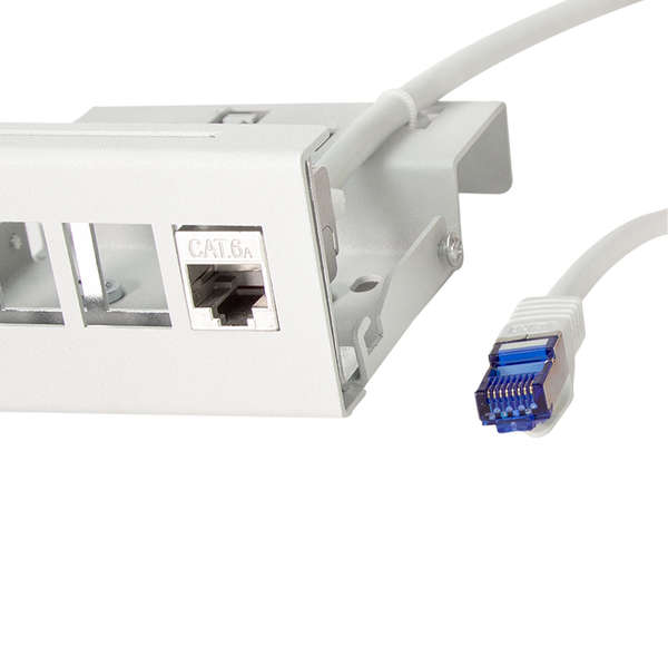 Naar omschrijving van CC5082S - Consolidation point patch cable, Cat.6A, S/FTP, grey, 7,5 m