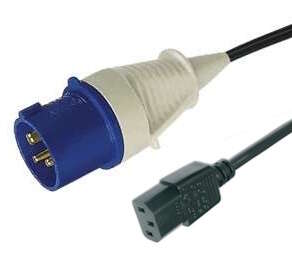 Naar omschrijving van CEE16-3PM-C13-5 - Verlengsnoer CEE 2p+A Male - C13 5m