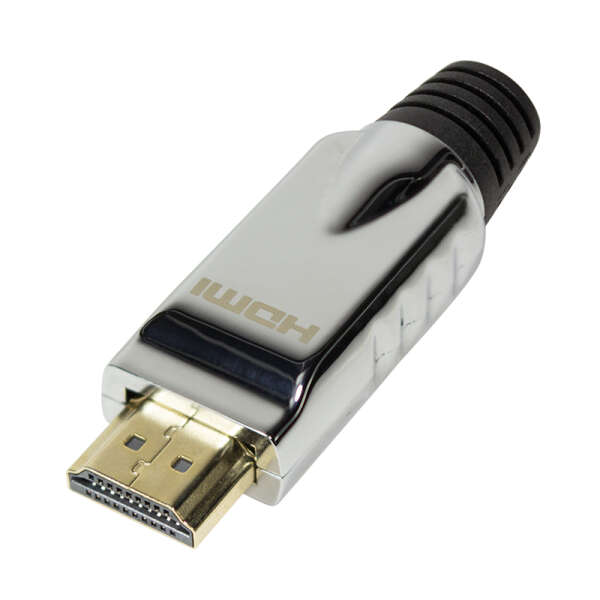 Naar omschrijving van CHP001 - HDMI Connector for Self Assembling, A/M, metal, silver