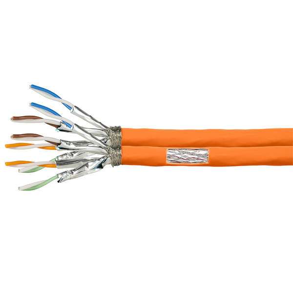 Naar omschrijving van CPV0065 - Duplex installation cable PrimeLine, Cat.7, S/FTP, orange, 50 m