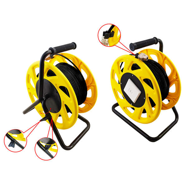 Naar omschrijving van CQ4060S - Mobile cable reel Cat.7 S/FTP, TPE, 60 m