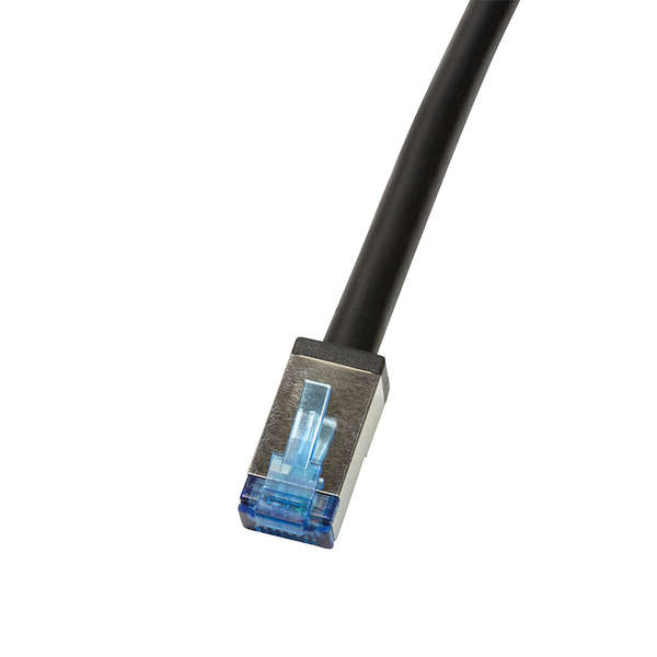 Naar omschrijving van CQ7113S - Logilink Patch cable, Cat.6A, S/FTP, PE outdoor, black, 20m