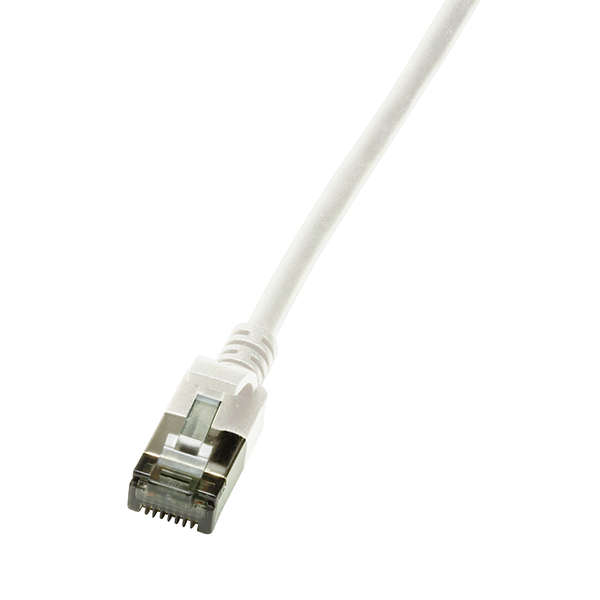 Naar omschrijving van CQ9031S - Slim CAT6A patchkabel U/FTP PIMF SlimLine wit 1m