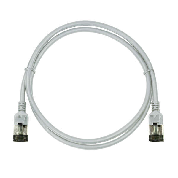 Naar omschrijving van CQ9032S - Slim CAT6A patchkabel U/FTP PIMF SlimLine grijs 1m