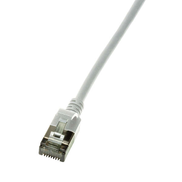 Naar omschrijving van CQ9042S - Slim CAT6A patchkabel U/FTP PIMF SlimLine grijs 1,5m