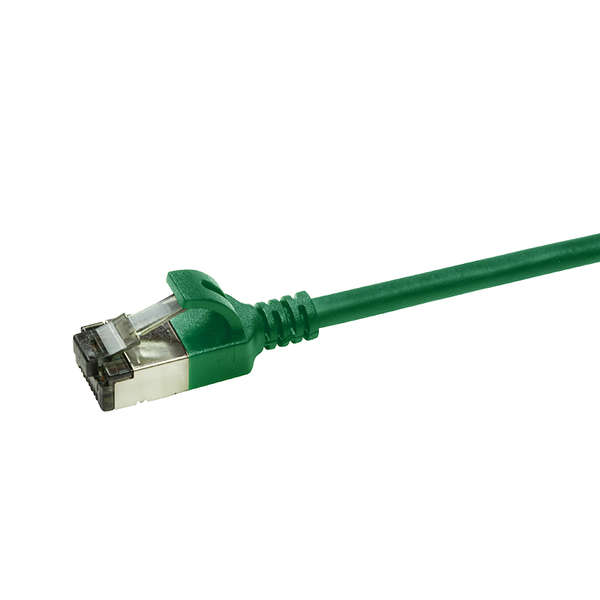 Naar omschrijving van CQ9055S - Slim CAT6A patchkabel U/FTP PIMF SlimLine groen 2m