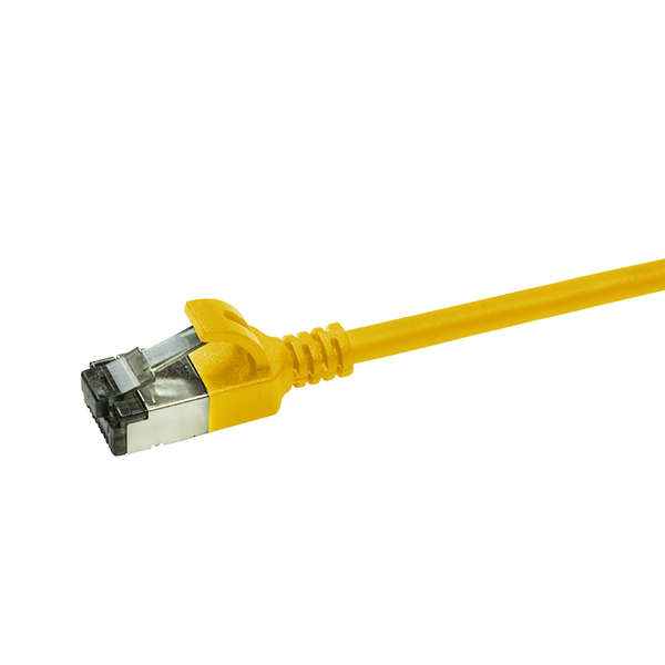 Naar omschrijving van CQ9047S - Slim CAT6A patchkabel U/FTP PIMF SlimLine geel 1,5m