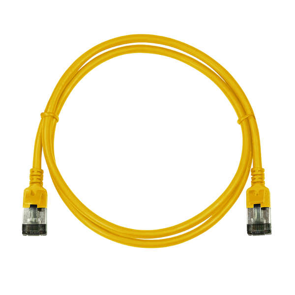 Naar omschrijving van DC7852 - Slim CAT6A patchkabel U/FTP PIMF SlimLine geel 0,25m