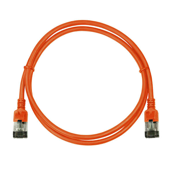 Naar omschrijving van DC7130 - Slim CAT6A patchkabel U/FTP PIMF SlimLine oranje 0,15m