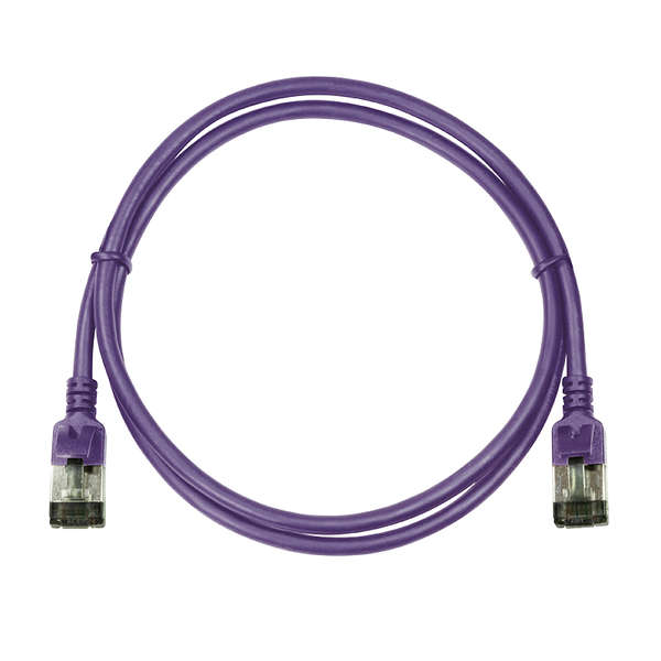 Naar omschrijving van DC7300 - Slim CAT6A patchkabel U/FTP PIMF SlimLine paars 0,5m