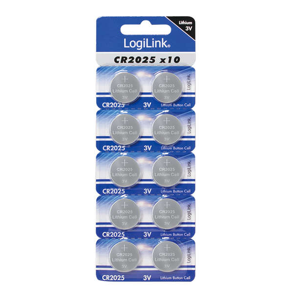 Naar omschrijving van CR2025B10 - Ultra Power CR2025 lithium button cell, 3V, 10 pcs