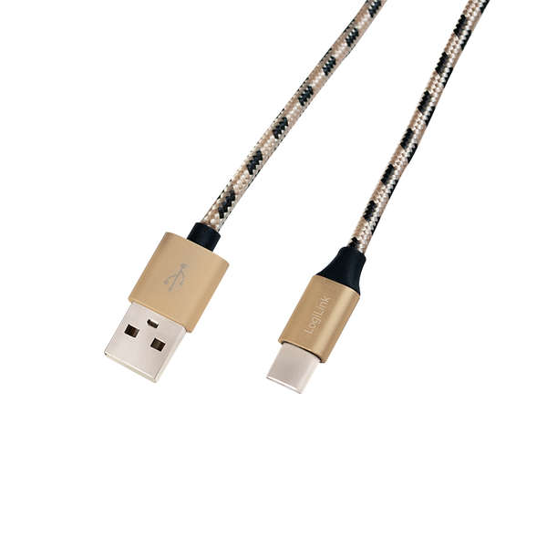 Naar omschrijving van CU0135 - Sync & charging cable, USB 2.0 AM to USB-C male, 2m