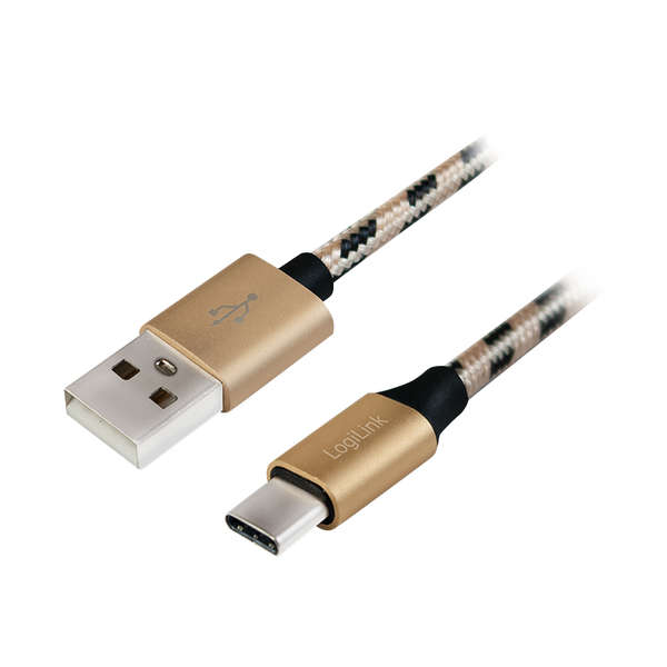 Naar omschrijving van CU0133 - Sync & charging cable, USB 2.0 AM to USB-C male, 1m
