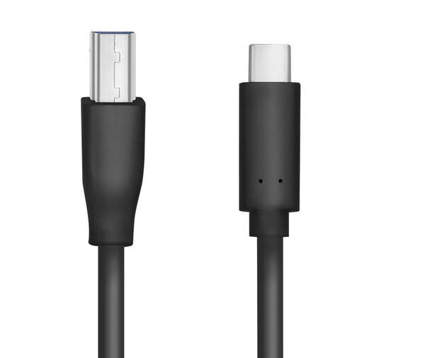 Naar omschrijving van CU0163 - USB 3.2 Gen1 Type-C cable, C/M to USB-B/M, black, 2 m