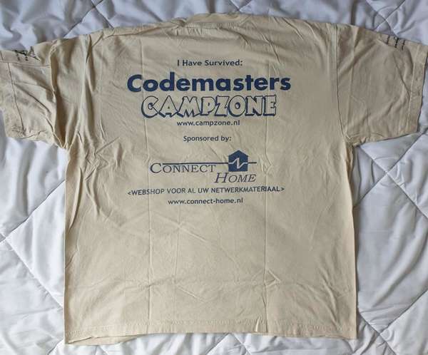Naar omschrijving van DUH-CZ2003S-XL - CampZone 2003 T-shirt maat XL unisex