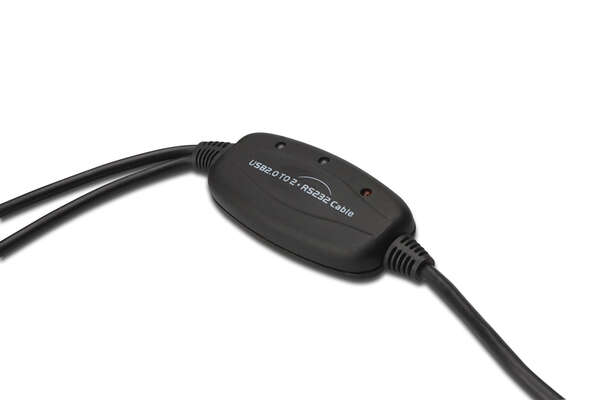 Naar omschrijving van DA-70158 - USB to Serial Adapter, RS232 2 x RS232, cable type, Chipset: FT2232H, 1.5m