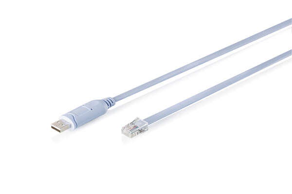 Naar omschrijving van DA-70173 - USB to RJ45 Console Cable 1.8m FT232RNLchipset, light blue, switch, router